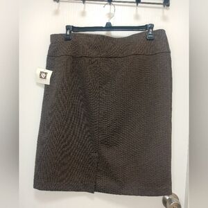Anne Klein Women's Brown Pencil Skirt